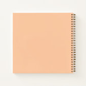 Custom Funny Peach Navy Playdate Score Tracker Notizblock (Rückseite)