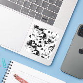 Custom Funny Personalisiert Gift Bags Aufkleber (Laptop mit iPhone)