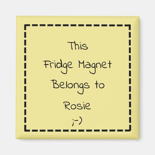 Custom Funny Personalisiert Kühlschrankmagnet (Vorne)