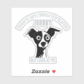 Custom Funny Photo & Name - Stop Blaming Aufkleber (Blatt)