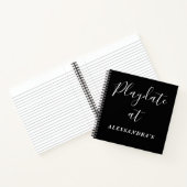 Custom Funny Playdate Black White Score Tracker  Notizblock (Innenseite)