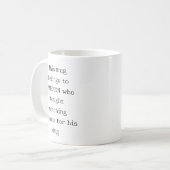 Custom Funny Quote Christmas Holiday Dog Lovers Kaffeetasse (Vorderseite Links)