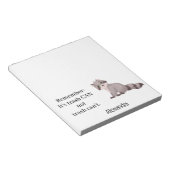 Custom Funny Racoon Animal Memopad Novelty Office Notizblock (angewinkelt)