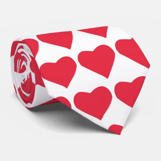 ❤️ Custom Funny Red Neck Tie Krawatte (Gerollt)