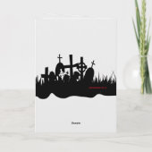 Custom Funny Retro Zombie Halloween Male Geburtsta Karte (Rückseite)