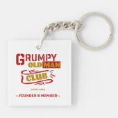 Custom Funny Schlüsselanhänger - Grumpy Old Man Cl (Rückseite)