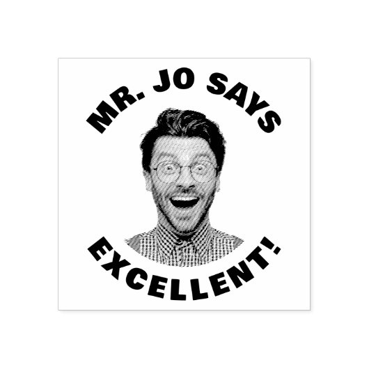 Custom Funny Teacher Foto Exzellent Gummistempel (Prägung)