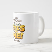Custom Funny Teacher Gifts  Personalized by School Jumbo-Tasse (Vorderseite Rechts)