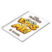 Custom Funny Teacher Gifts  Personalized by School Notizblock (Linke Seite)