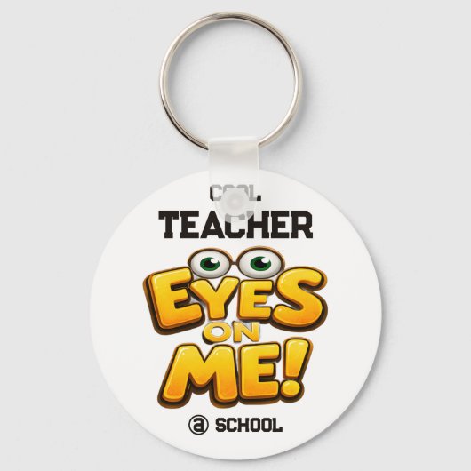 Custom Funny Teacher Gifts Personalized by School Schlüsselanhänger (Vorderseite)