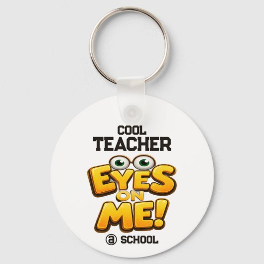 Custom Funny Teacher Gifts  Personalized by School Schlüsselanhänger (Vorderseite)