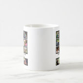 Custom Funny Valentinstag Herz 11 Foto Collage Kaffeetasse (Mittel)