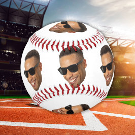 Custom Funny Vater Face Cut Out Foto Baseball
