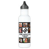 Custom Funny Vathday Vater Geschenk 8 FotoCollage Edelstahlflasche (Links)