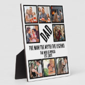 Custom Funny Vathday Vater Geschenk 8 FotoCollage Fotoplatte (Seite)