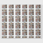 Custom Funny Vathday Vater Geschenk 8 FotoCollage Geschenkpapier (Flach)