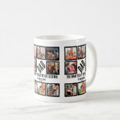 Custom Funny Vathday Vater Geschenk 8 FotoCollage Kaffeetasse (VorderseiteRechts)