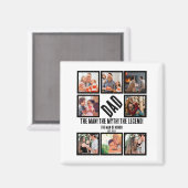 Custom Funny Vathday Vater Geschenk 8 FotoCollage Magnet (Vorderseite/Rückseite)