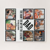 Custom Funny Vathday Vater Geschenk 8 FotoCollage Puzzle (Horizontal)