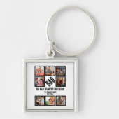 Custom Funny Vathday Vater Geschenk 8 FotoCollage Schlüsselanhänger (Vorne)