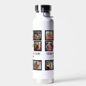 Custom Funny Vathday Vater Geschenk 8 FotoCollage Trinkflasche (Links)