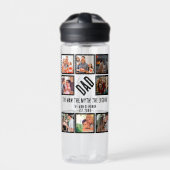 Custom Funny Vathday Vater Geschenk 8 FotoCollage Trinkflasche (Vorderseite)