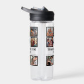 Custom Funny Vathday Vater Geschenk 8 FotoCollage Trinkflasche (Rechts)