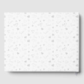 Custom Funny Wedding Guest Book Quirky Couple Gästebuch (Rückseite)