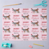 Custom Funny Weihnachtstiere Weihnachtsmannmützen Seidenpapier (Basteln)