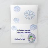 Custom Funny Winter Scene Weihnachtskarte Feiertagskarte (Innenseite)