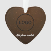 Custom Furry Friend Hund Mitte Ornament (Rückseite)