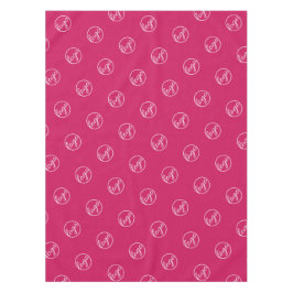 Custom Fuschia Hot Pink Show Logo Business Tischdecke