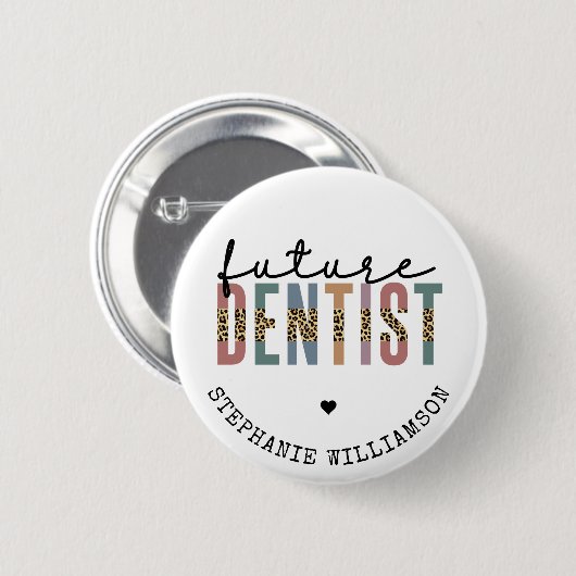 Custom Future Dentist Dentalschüler Geschenke Button (Vorne & Hinten)