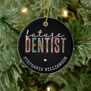 Custom Future Dentist Dentalschüler Geschenke Keramik Ornament