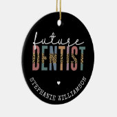 Custom Future Dentist Dentalschüler Geschenke Keramik Ornament (Rechts)