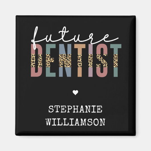 Custom Future Dentist Dentalschüler Geschenke Magnet (Vorne)