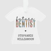 Custom Future Dentist Dentalschüler Geschenke Ornament (Vorderseite)