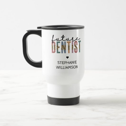 Custom Future Dentist Dentalschüler Geschenke Reisebecher (Links)