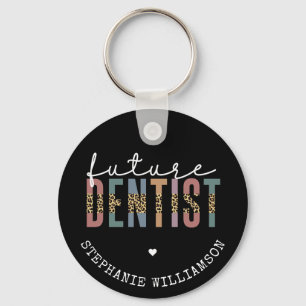 Custom Future Dentist Dentalschüler Geschenke Schlüsselanhänger