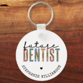Custom Future Dentist Dentalschüler Geschenke Schlüsselanhänger (Vorderseite)