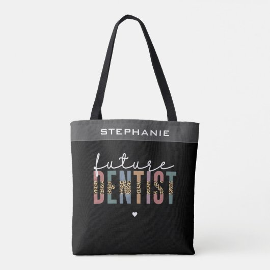 Custom Future Dentist Dentalschüler Geschenke  Tasche (Rückseite)