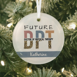 Custom Future DPT Arzt für Physikalische Therapie Ornament Aus Glas