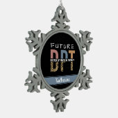 Custom Future DPT Arzt für Physikalische Therapie Schneeflocken Zinn-Ornament (Links)