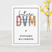 Custom Future DVM Doctor of Veterinary Medicine Karte (Gelbe Blume)