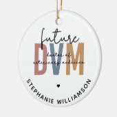 Custom Future DVM Doctor of Veterinary Medicine Keramik Ornament (Links)