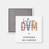 Custom Future DVM Doctor of Veterinary Medicine Magnet (Vorderseite/Rückseite)