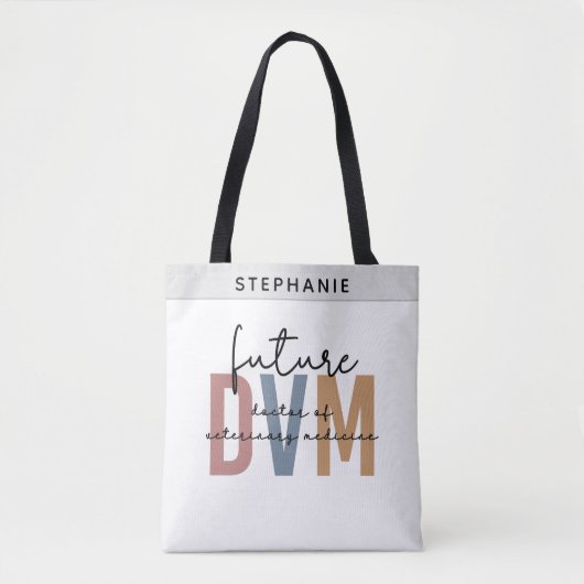 Custom Future DVM Doctor of Veterinary Medicine Tasche (Vorderseite)