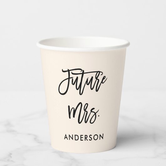 Custom Future Mrs. Pappbecher (Rückseite)