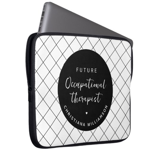 Custom Future OT Berufs-Therapeut Elegant Laptopschutzhülle (Vorne Rechts)