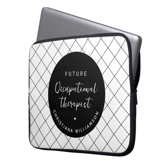 Custom Future OT Berufs-Therapeut Elegant Laptopschutzhülle (Vorderseite Links)